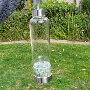 Green Aventurine Crysal Water Bottle
